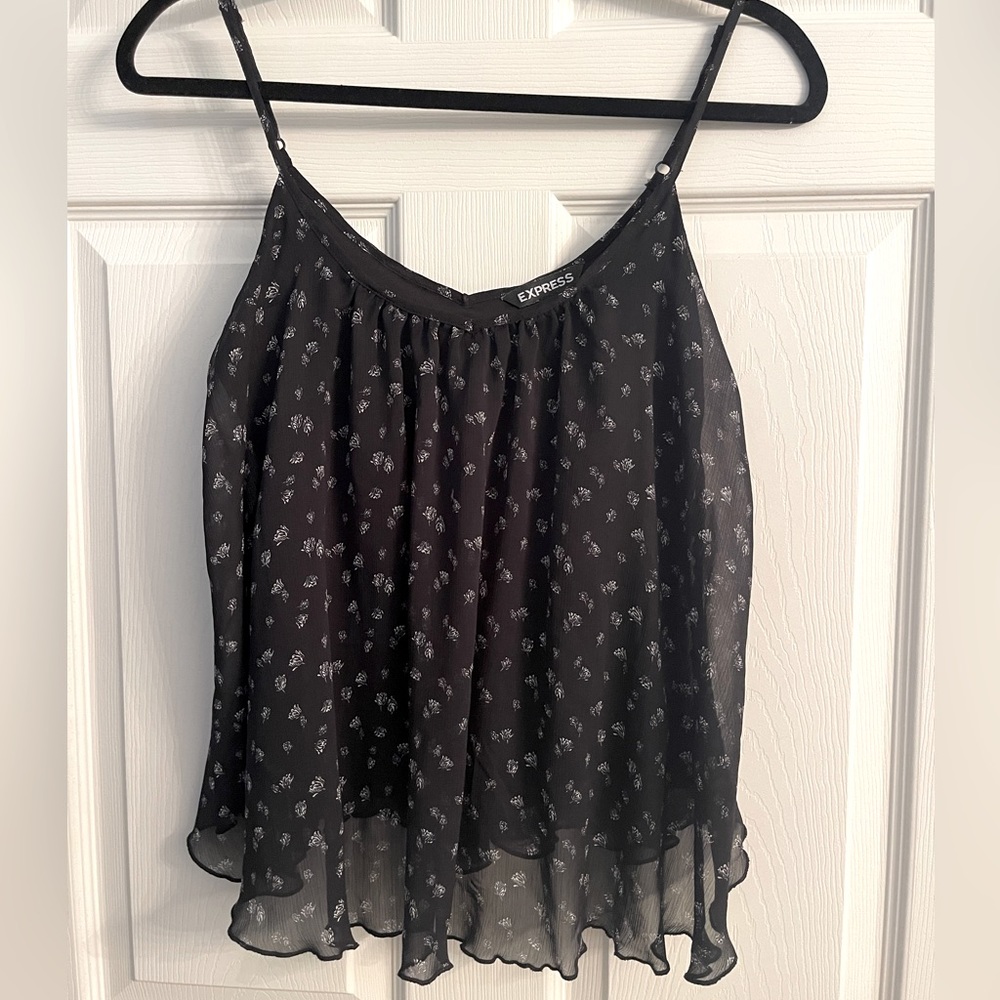 Express Floral Flowy Top